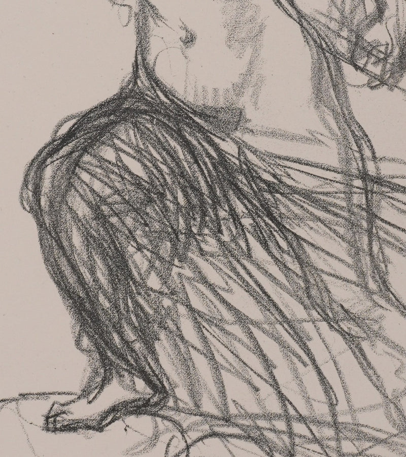 Théophile Alexandre STEINLEN : La poilue, Lithographie originale signée