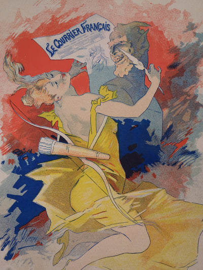 AF Jules Chéret: Student Redoubt, original signed lithograph, 1897