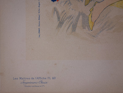 AF Jules Chéret: Student Redoubt, original signed lithograph, 1897