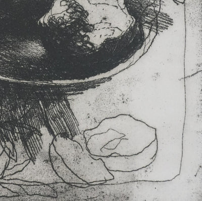 Safet ZEC : Nature morte à l'écuelle, Gravure originale signée