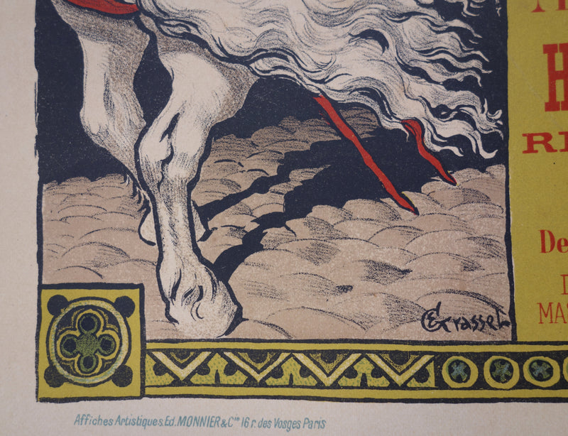AF Eugène Grasset: Pariser Festivals, original signierte Lithographie, 1897