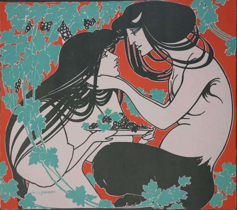 William BRADLEY : Moment de douceur, Lithographie originale signée