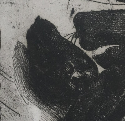 Safet ZEC : Nature morte aux poivrons, Gravure originale signée