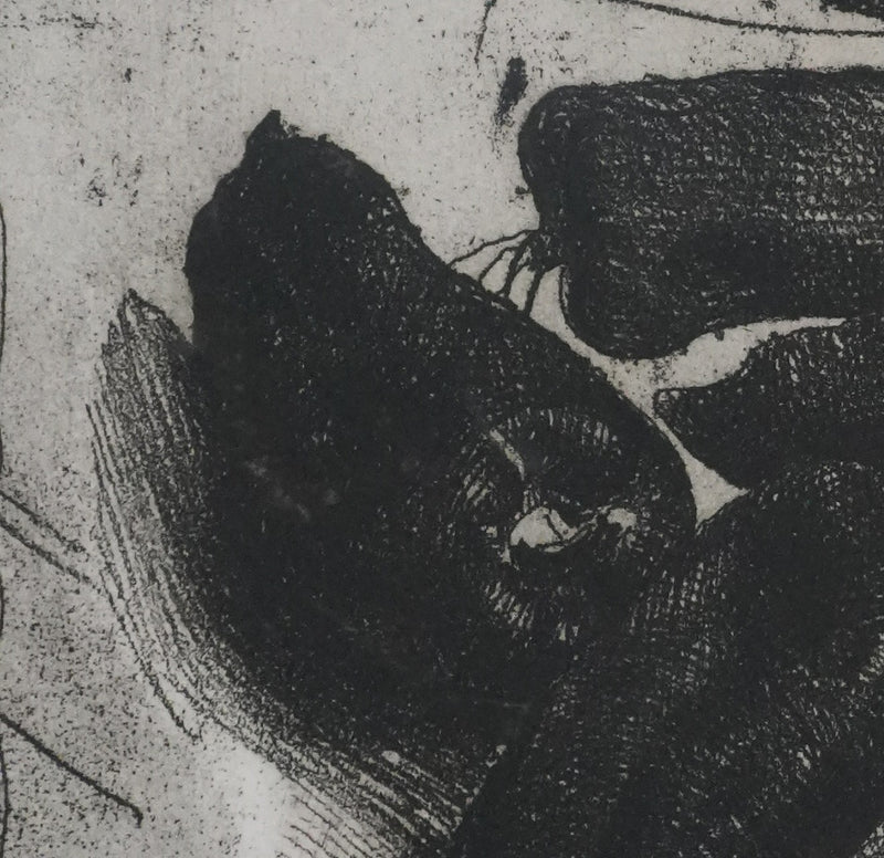 Safet ZEC : Nature morte aux poivrons, Gravure originale signée