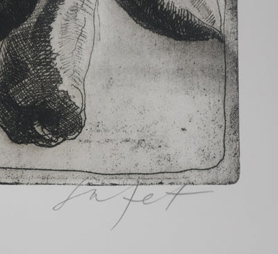 Safet ZEC : Nature morte aux poivrons, Gravure originale signée