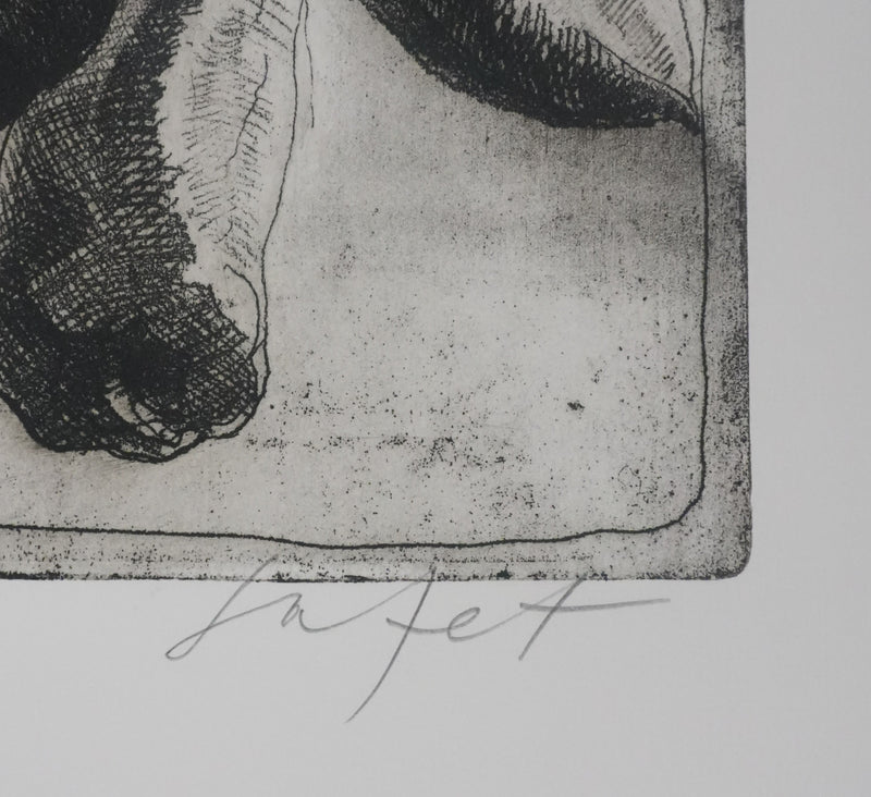 Safet ZEC : Nature morte aux poivrons, Gravure originale signée