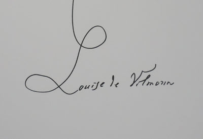 Louise DE VILEMORIN : Le trèfle à quatre feuilles, Lithographie originale signée