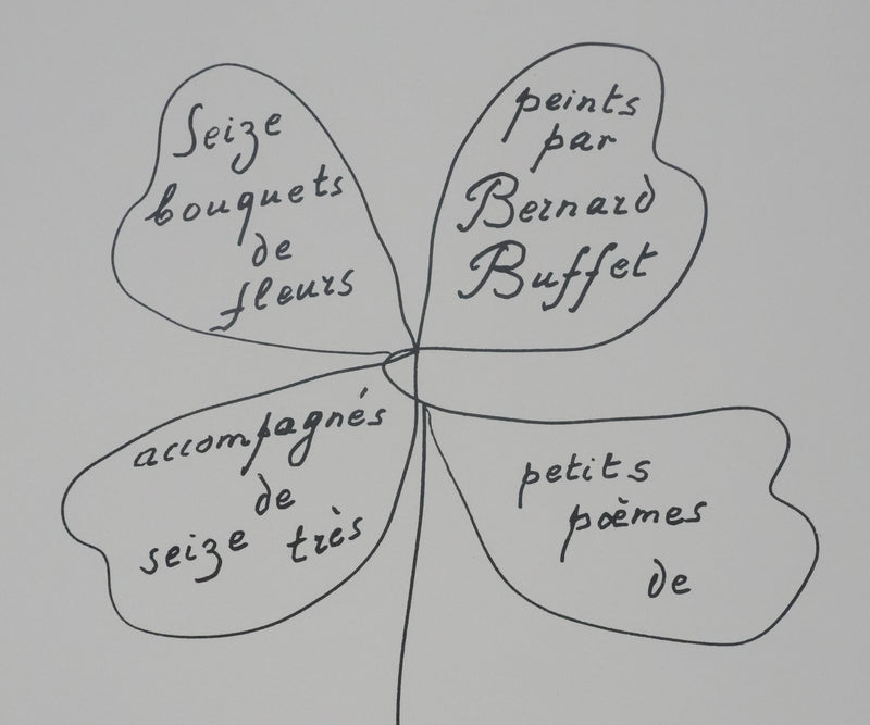 Louise DE VILEMORIN : Le trèfle à quatre feuilles, Lithographie originale signée