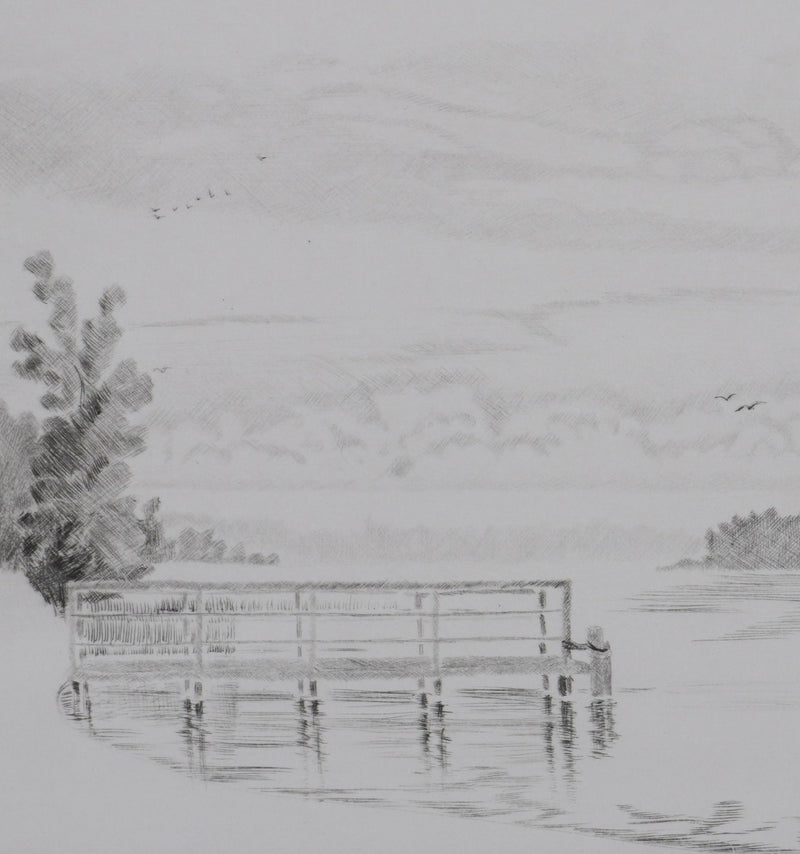 Camille COMBE : Au pays de Weber, Gravure originale signée