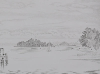 Camille COMBE : Au pays de Weber, Gravure originale signée