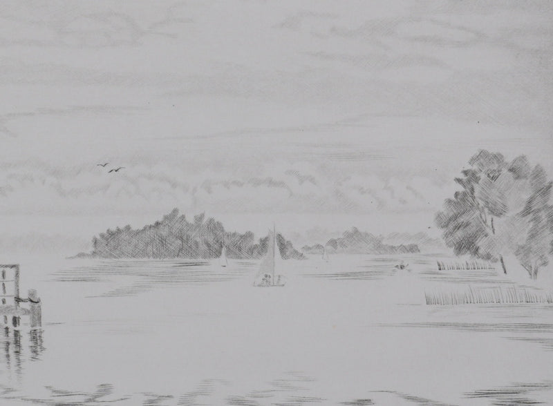 Camille COMBE : Au pays de Weber, Gravure originale signée
