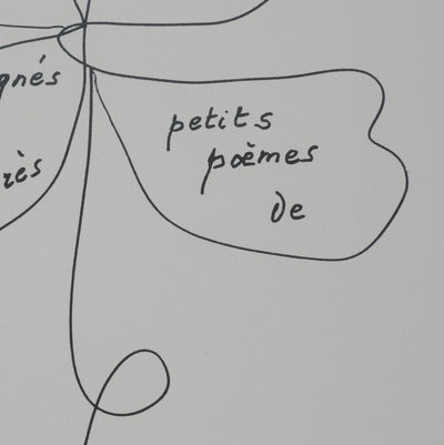 Louise DE VILEMORIN : Le trèfle à quatre feuilles, Lithographie originale signée