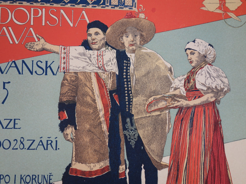 Vojtech HYNAIS : Exposition de Prague, Lithographie originale signée