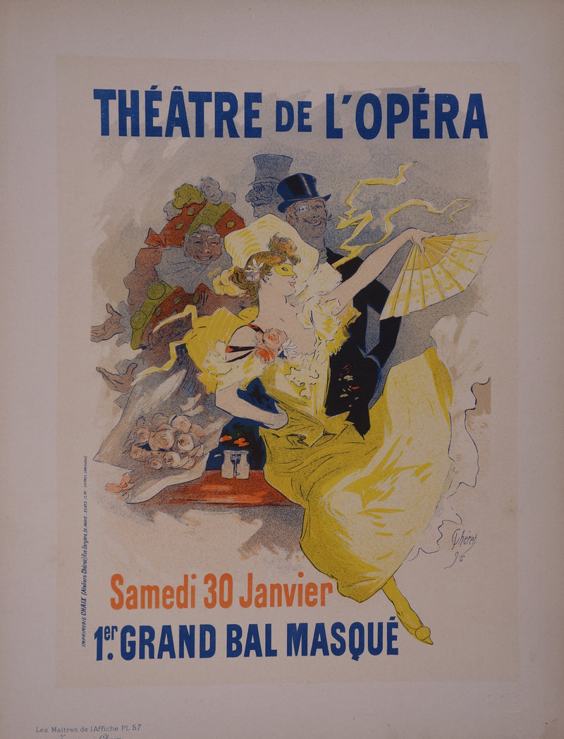 Jules CHERET : La femme en jaune à l&