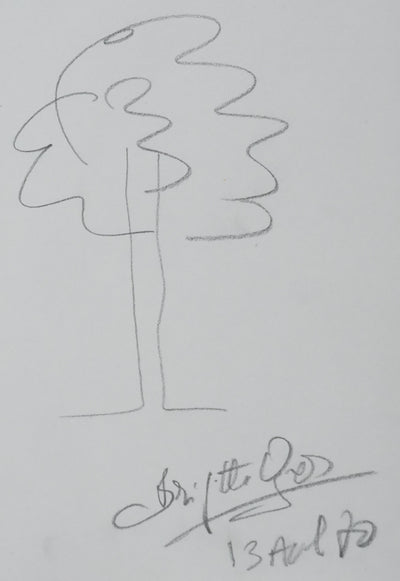 Autographe original de Brigitte GROS (photo de détail 3) - Crédit photo : Galerie Art.Paris