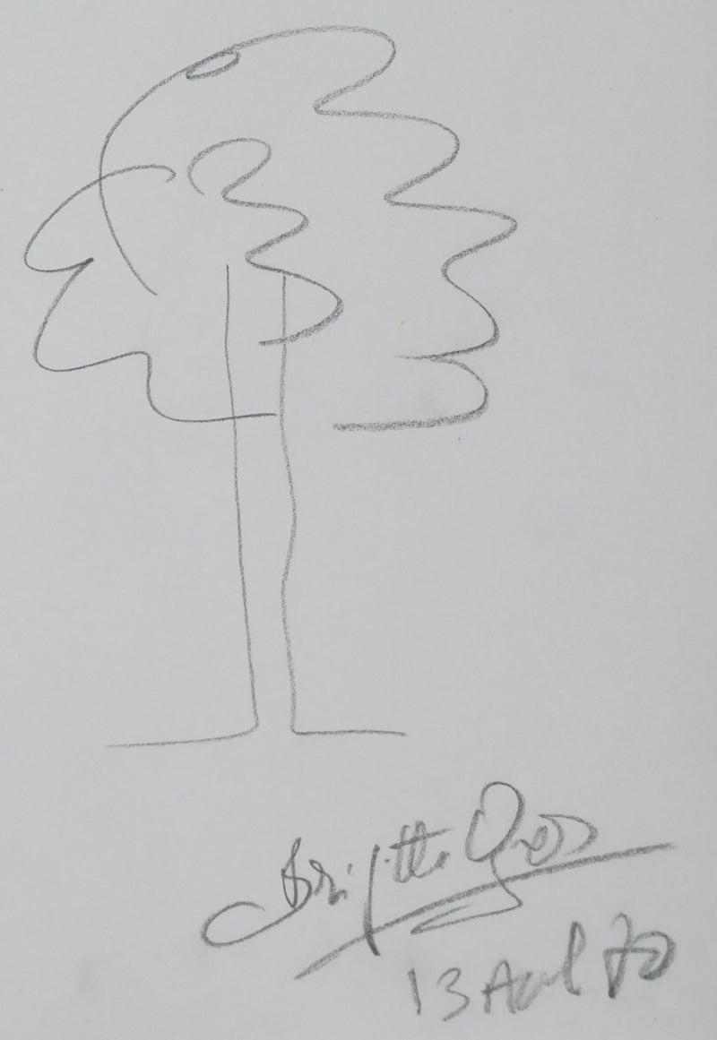 Autographe original de Brigitte GROS (photo de détail 3) - Crédit photo : Galerie Art.Paris