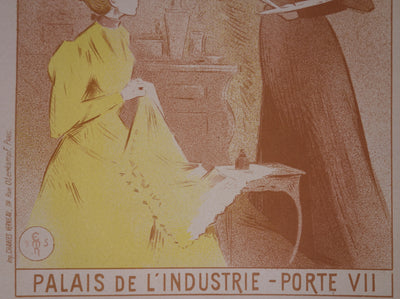 BT Étienne Adolphe MOREAU, NÉLATON: The Arts of Women, original signed lithograph, 1897