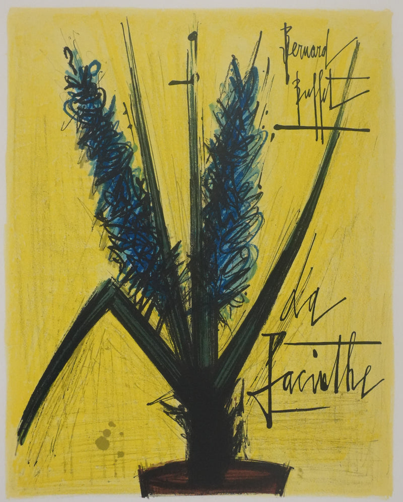 Bernard BUFFET : La jacinthe, Lithographie originale signée