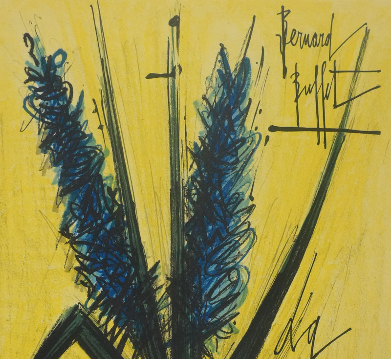 Bernard BUFFET : La jacinthe, Lithographie originale signée