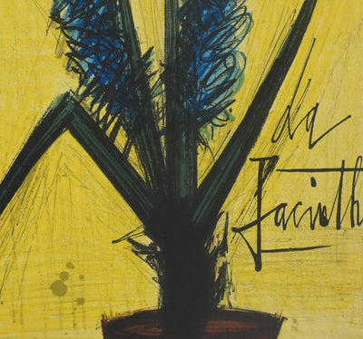 Bernard BUFFET : La jacinthe, Lithographie originale signée