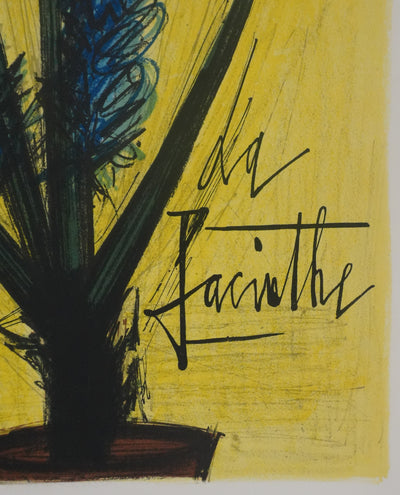 Bernard BUFFET : La jacinthe, Lithographie originale signée