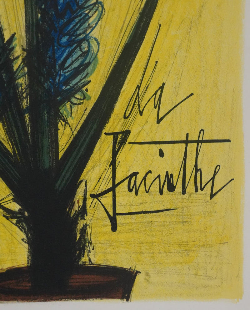 Bernard BUFFET : La jacinthe, Lithographie originale signée