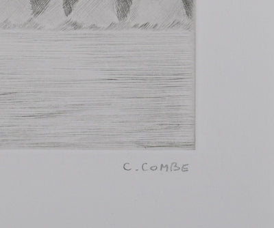 Camille COMBE : Les jeux de la nature au Spitzberg, Gravure originale signée