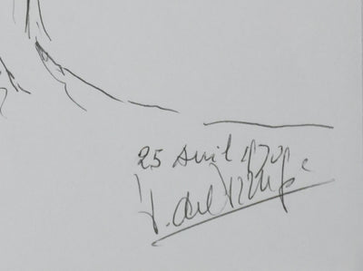 Autographe original de Paul DEL PERUGIA (photo de détail 2) - Crédit photo : Galerie Art.Paris