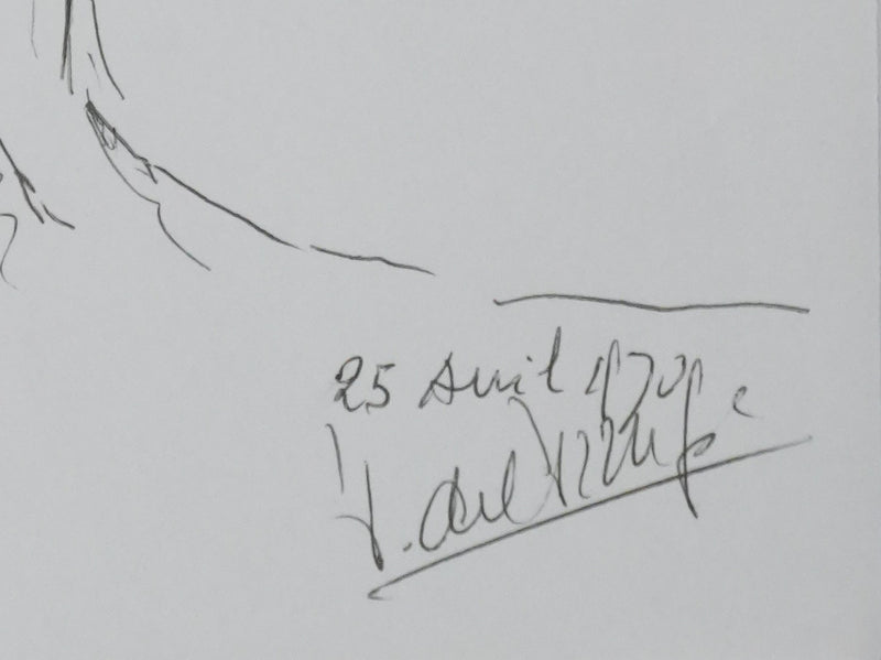 Autographe original de Paul DEL PERUGIA (photo de détail 2) - Crédit photo : Galerie Art.Paris