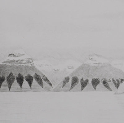 Camille COMBE : Les jeux de la nature au Spitzberg, Gravure originale signée