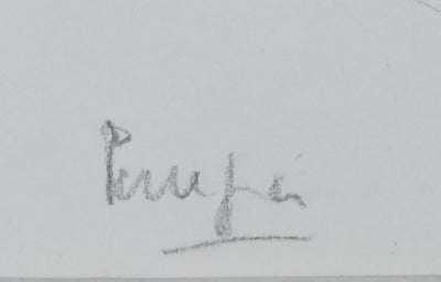 Madame DEL PERUGIA : L'arbre planté, Autographe et dessin original signé