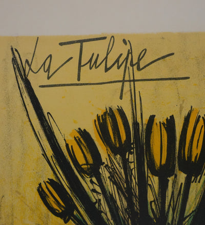Bernard BUFFET : La tulipe, Lithographie originale signée