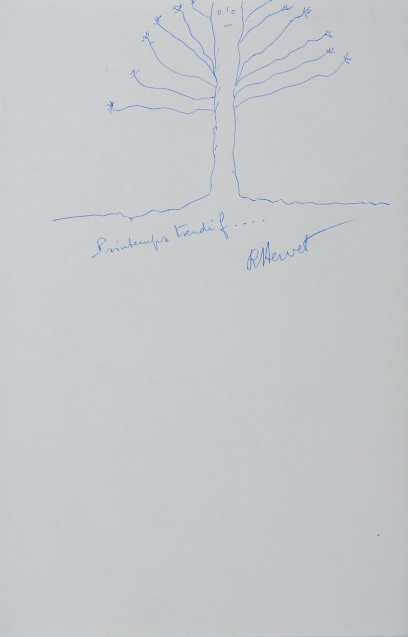 Autographe original de Robert HERVET (photo de détail 3) - Crédit photo : Galerie Art.Paris