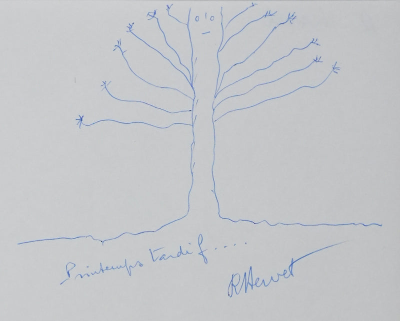 Autographe original de Robert HERVET (vue générale) - Crédit photo : Galerie Art.Paris