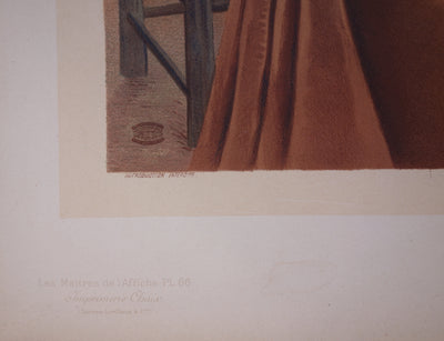 Hugo D'ALESI : Parisienne au chapeau, Lithographie originale signée