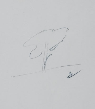 Autographe original de Roland AUGUET (vue générale) - Crédit photo : Galerie Art.Paris