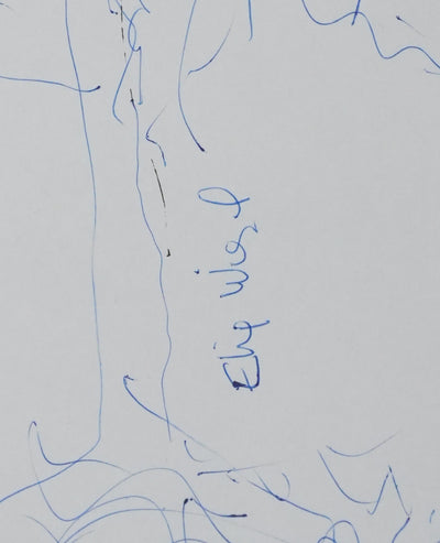 Autographe original de Elie WIESEL (photo de détail 2) - Crédit photo : Galerie Art.Paris