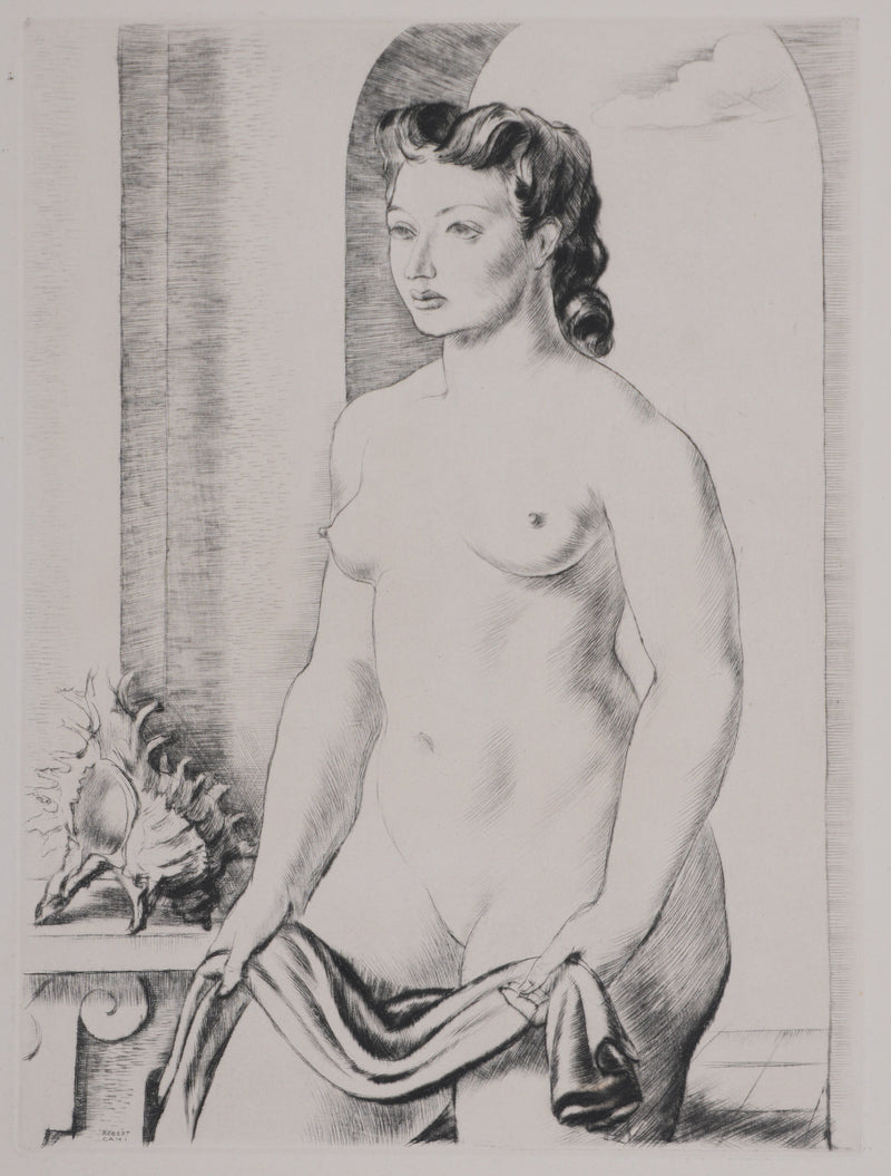 Robert CAMI : Nu, Gravure originale signée
