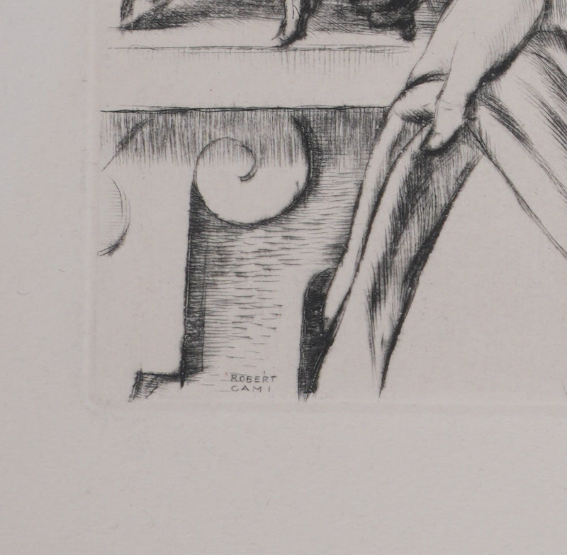 Robert CAMI : Nu, Gravure originale signée