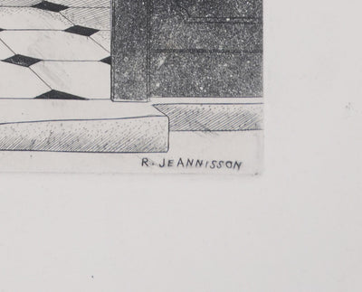 Robert JEANNISSON : La Madelon, Gravure originale signée