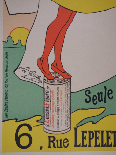 Léo GAUSSON : Lessive Figaro, Lithographie originale signée