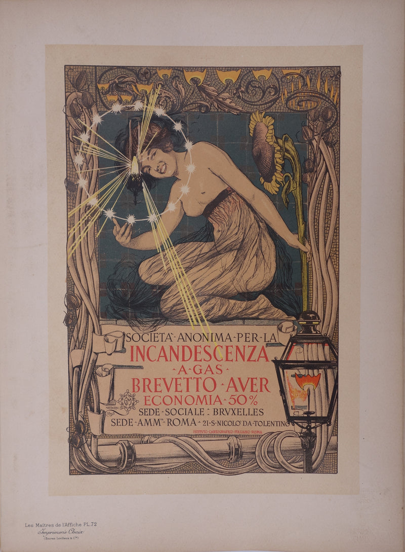 Giovanni MATALONI : Femme au tournesol, Lithographie originale signée