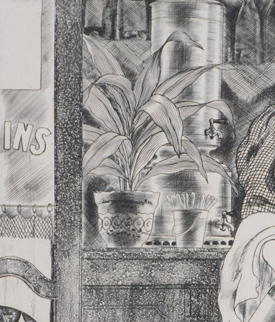 Robert JEANNISSON : La Madelon, Gravure originale signée
