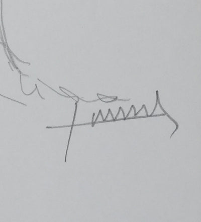 Autographe original de François CARADEC (photo de détail 4) - Crédit photo : Galerie Art.Paris