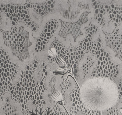 Kiyoshi HASEGAWA : Bouquet sur fond de dentelle, Gravure originale signée