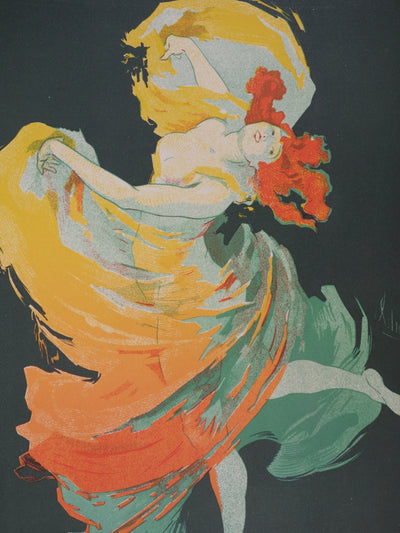 Jules CHERET : Les Folies-Bergères, La Loïe Fuller, Lithographie originale signée