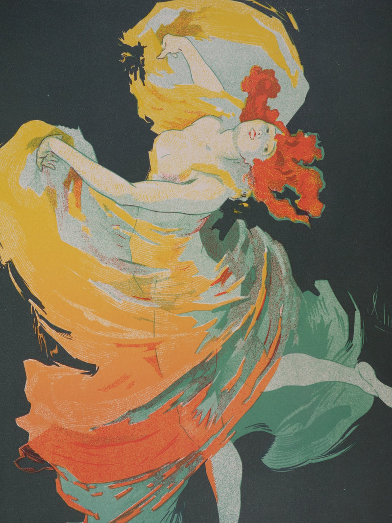 Jules CHERET : Les Folies-Bergères, La Loïe Fuller, Lithographie originale signée