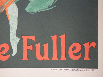 Jules CHERET : Les Folies-Bergères, La Loïe Fuller, Lithographie originale signée
