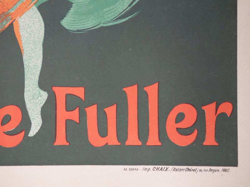 Jules CHERET : Les Folies-Bergères, La Loïe Fuller, Lithographie originale signée