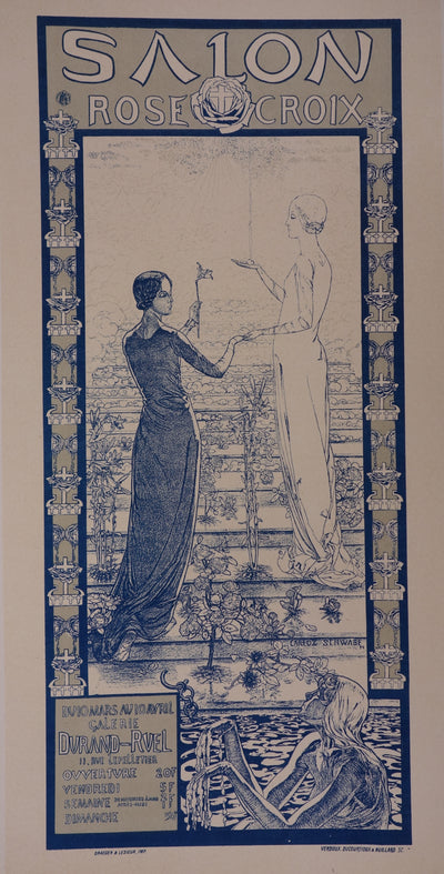 Carloz SCHWABE : Femmes illuminées, Lithographie originale signée